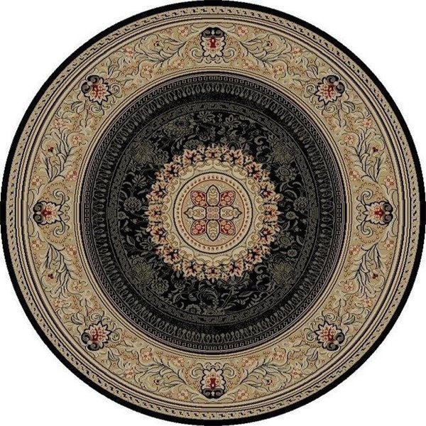 Concord Global Trading Concord Global 65239 7 ft. 10 in. Ankara Chateau - Round; Black 65239